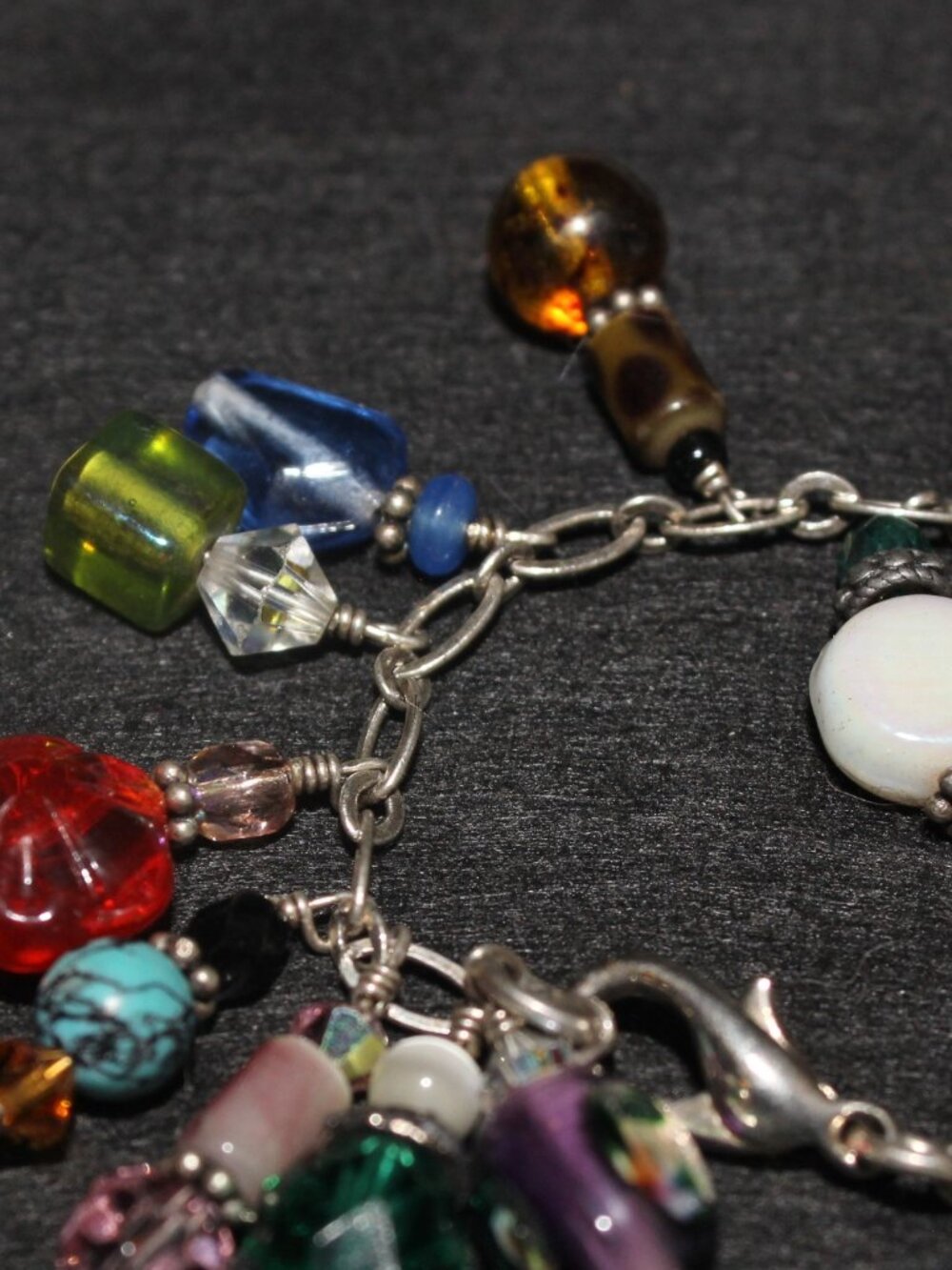 925 Sterling 5 Bracelets (Cha Cha) 1 Necklace 1 Good Luck 106 Grams Lot - Picture 8 of 12